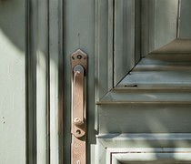 Holzdetail an einer Tür